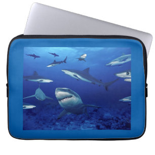 Capa Para Notebook Capa-Tubarões do laptop