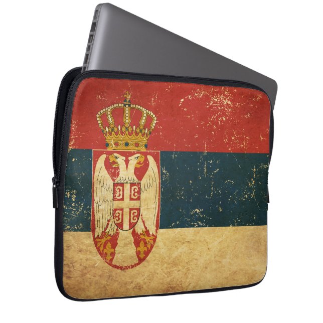 Capa Para Notebook Capas de Laptop Bandeira da Sérvia (Frente Esquerda)
