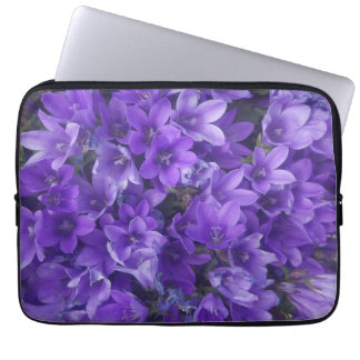 Capa Para Notebook Capas de Laptop com Flores Roxas de Campanula
