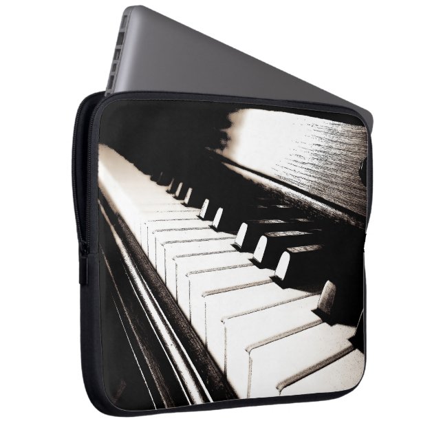 Capa Para Notebook Capas de Laptop com Teclas de Piano (Frente Esquerda)