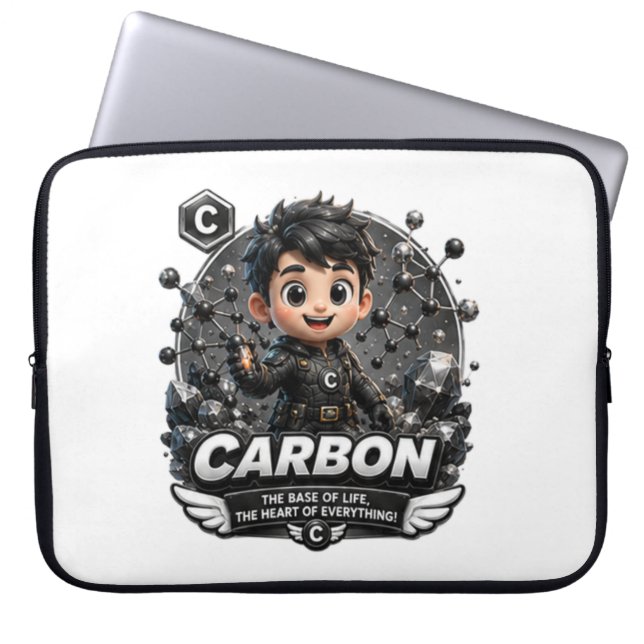Capa Para Notebook Capas de laptop de elemento de carbono (Frente)