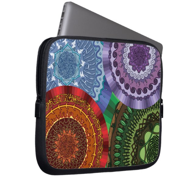 Capa Para Notebook Capas de Laptop Mandalas dos Elementos (Frente Esquerda)