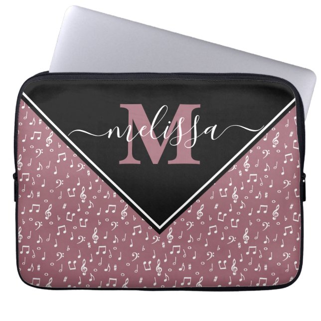 Capa Para Notebook Capas de laptop personalizadas com símbolos musica (Frente)