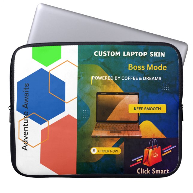 Capa Para Notebook Capas Personalizadas para Laptop - Dê Poder ao Seu (Frente)