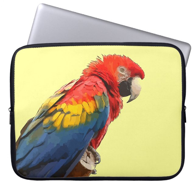 Capa Para Notebook Capinha de Computador Arara-Vermelha (Frente)