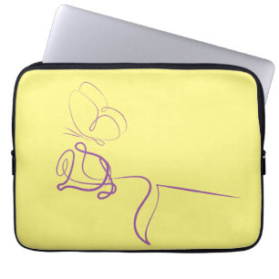 Capa Para Notebook Capinha de Laptop Amarela Minimalista