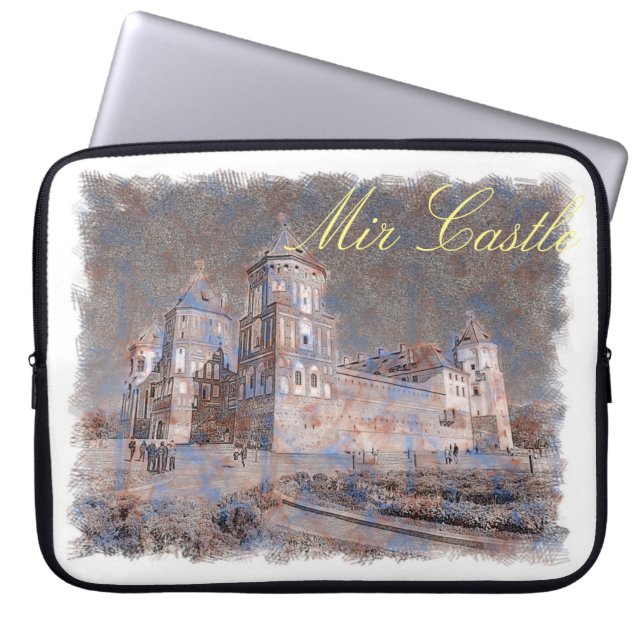 Capa Para Notebook Capinha de Laptop Arquitetura do Castelo de Mir na (Frente)