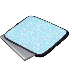 Capa Para Notebook capinha de laptop azul claro com bolinhas