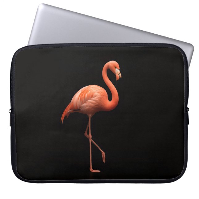 Capa Para Notebook Capinha de Laptop Black 4 Luxe, Flamingo Rosa (Frente)