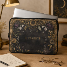 Capinha de Laptop Botânica Sombria Personalizada c