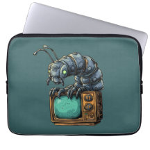 Capinha de Laptop Bug Mecânico Vintage TV