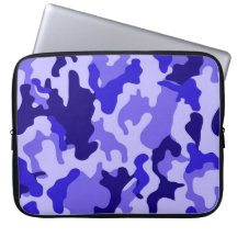 Capinha de Laptop Camuflada Azul Oceano