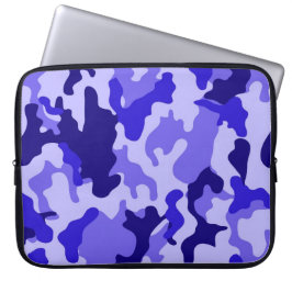 Capa Para Notebook Capinha de Laptop Camuflada Azul Oceano