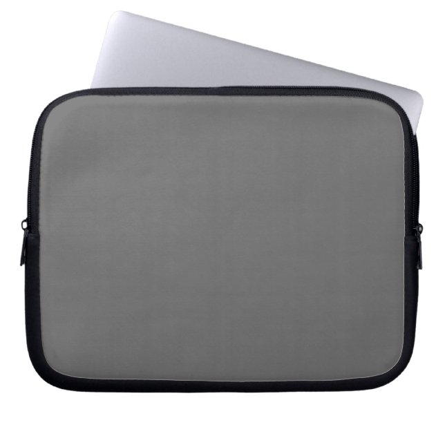 Capa Para Notebook Capinha de Laptop Cinza Escuro (Frente)