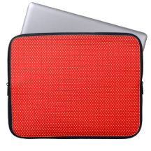 Capinha de Laptop com Bolinhas Vermelhas