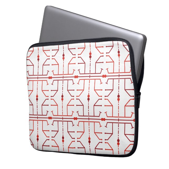 Capa Para Notebook Capinha de Laptop com Padrão Abstrato de Hieróglif (Frente Esquerda)