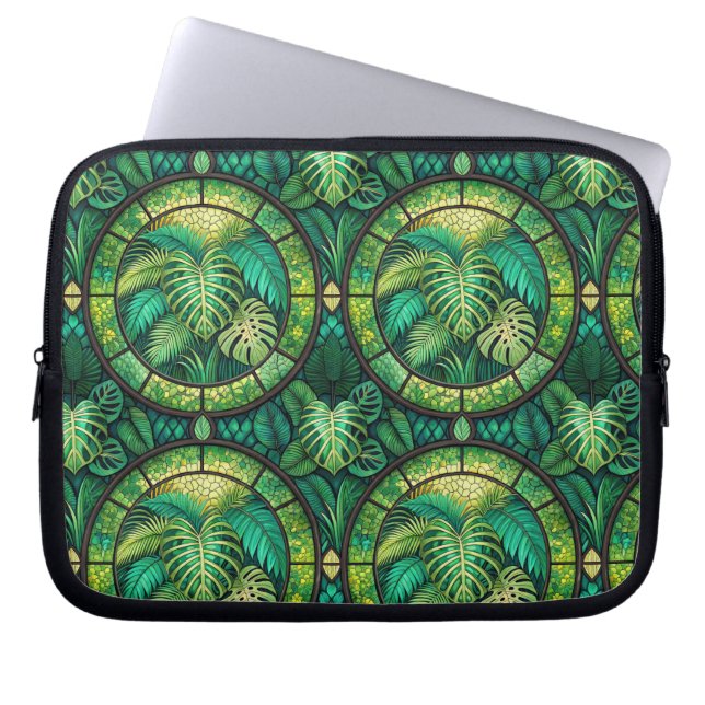 Capa Para Notebook Capinha de laptop com um verde vibrante botânico  (Frente)