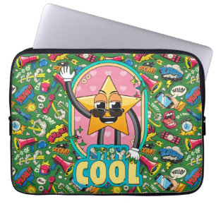 Capa Para Notebook Capinha de Laptop Estrela Pop do Retro Cômico