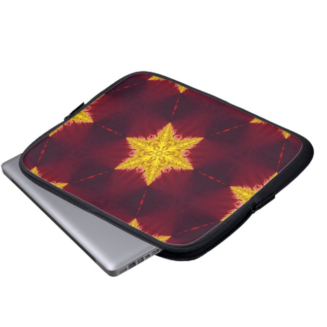 Capa Para Notebook Capinha de Laptop Estrelas Douradas (Frente Inferior)