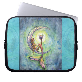 Capa Para Notebook Capinha de Laptop Fantasia Mística Lua da Sereia