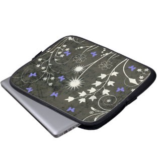 Capa Para Notebook Capinha de Laptop Floral e Borboleta