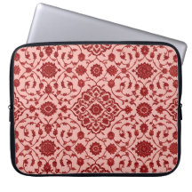 Capinha de Laptop Floral Persa Rosa