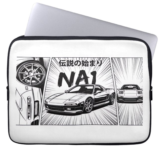 Capa Para Notebook Capinha de Laptop JDM NSX NA1 Estilo Mangá (Frente)
