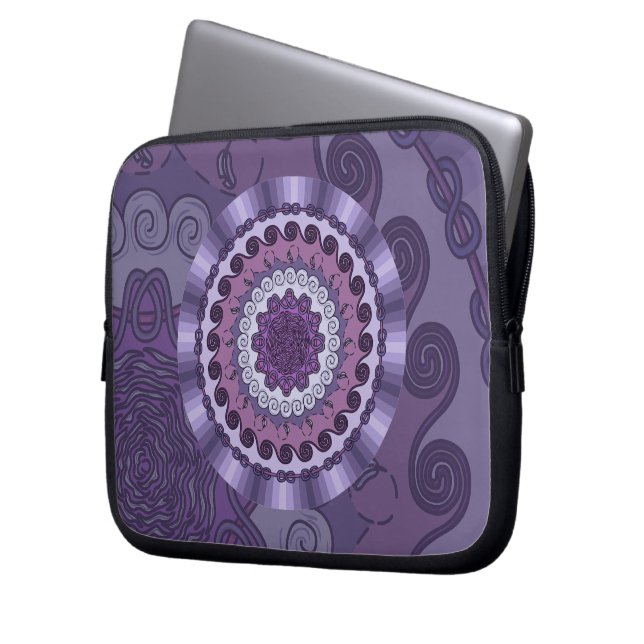 Capa Para Notebook Capinha de Laptop Mandala do Vento (Frente Esquerda)