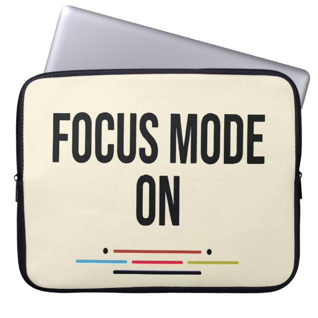 Capa Para Notebook Capinha de Laptop 'Modo Foco ATIVADO' (Frente)