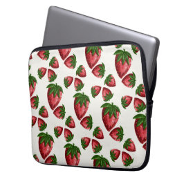 Capa Para Notebook Capinha de Laptop Morango Doce Desenhado à Mão