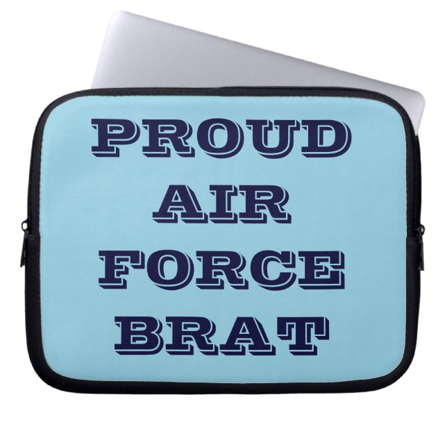 Capa Para Notebook Capinha de Laptop Orgulhoso Pirralho da Força Aére (Frente)