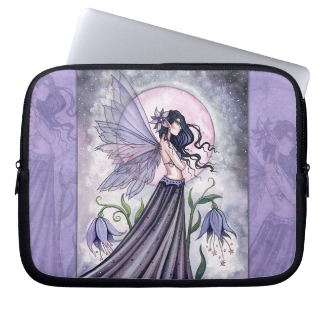 Capa Para Notebook Capinha de Laptop Orquídea da Fada Noturna (Frente)