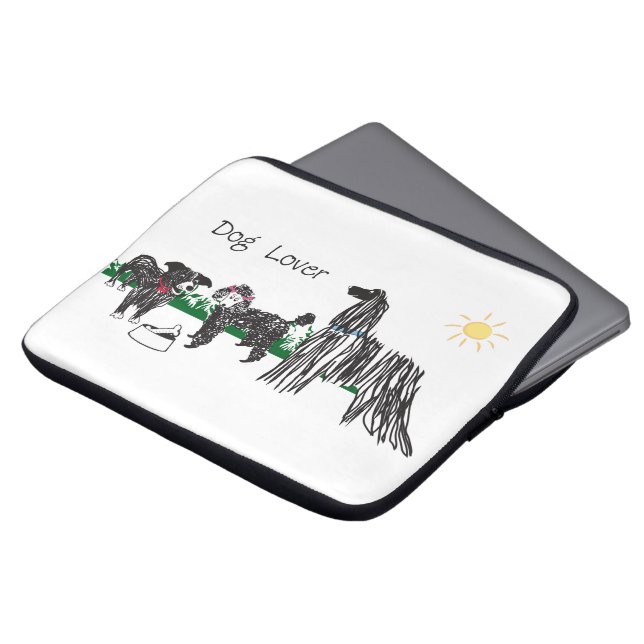 Capa Para Notebook Capinha de laptop para amantes de cães (Frente Topo)