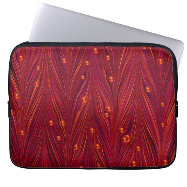Capa Para Notebook Capinha de Laptop Pérola Vinho Tinto (Frente)