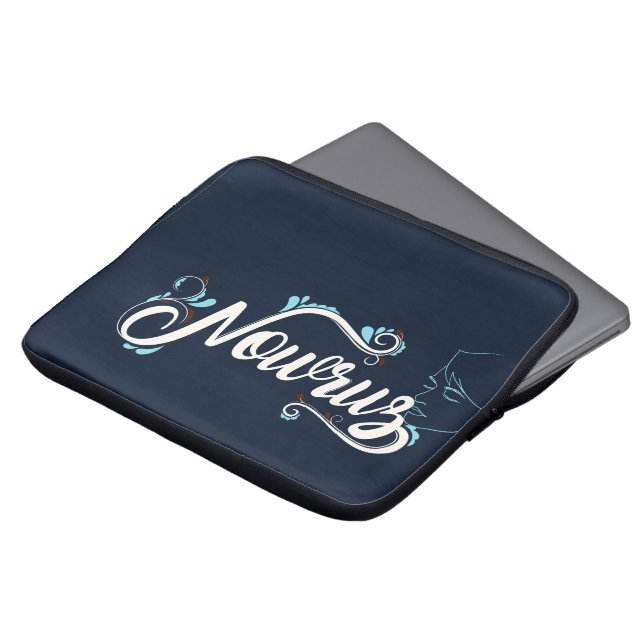 Capa Para Notebook Capinha de Laptop Personalizada Azul Marinho Elega (Frente Topo)