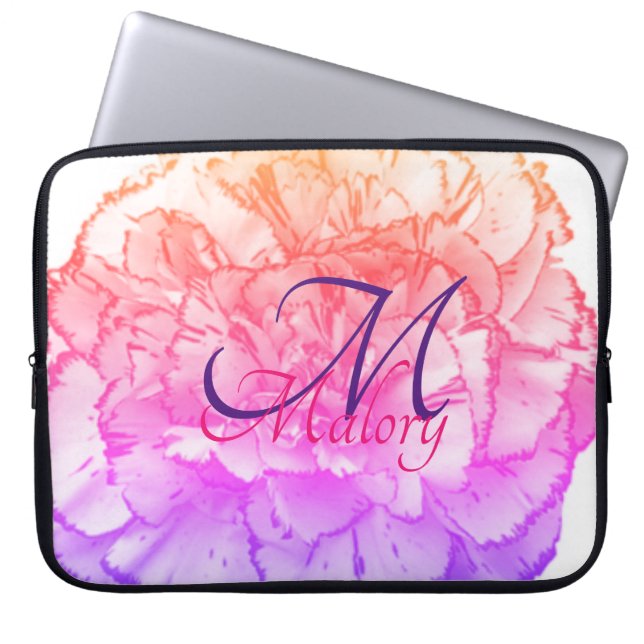 Capa Para Notebook Capinha de Laptop Personalizada com Monograma de F (Frente)