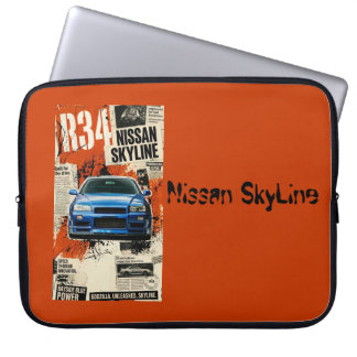 Capa Para Notebook Capinha de Laptop Retro JDM Nissan Skyline R34 – B