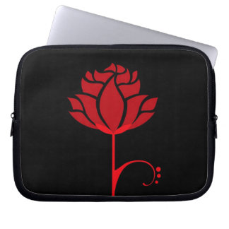 Capa Para Notebook Capinha de Laptop Rosa Vermelha Moderna