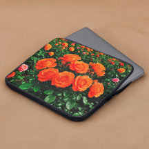 Capinha de Laptop Rosas Laranja