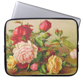 Capa Para Notebook Capinha de Laptop Rosas retrô