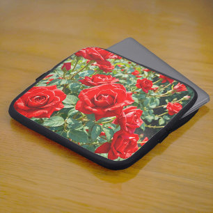 Capa Para Notebook Capinha de Laptop Rosas Vermelhas