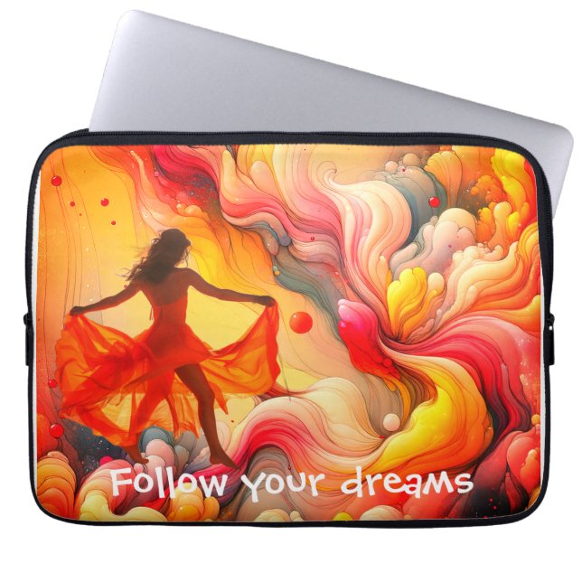 Capa Para Notebook Capinha de Laptop Seguir Seus Sonhos (Frente)