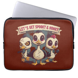 Capa Para Notebook Capinha de Laptop Spooky Duck Halloween