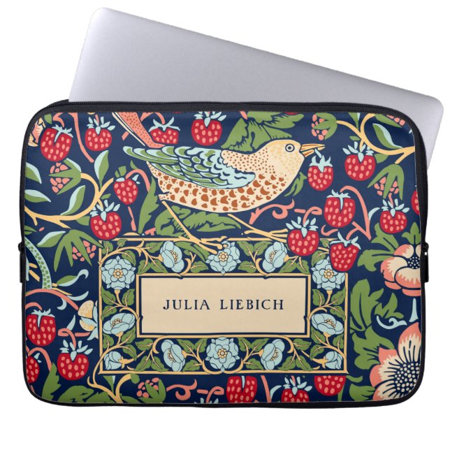 Capa Para Notebook Capinha de Laptop William Morris Strawberry Thief (Frente)