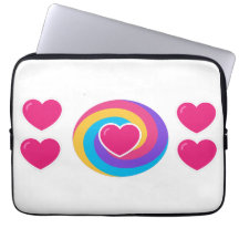 Capinha para Laptop 15,5 e 13 polegadas Corações e