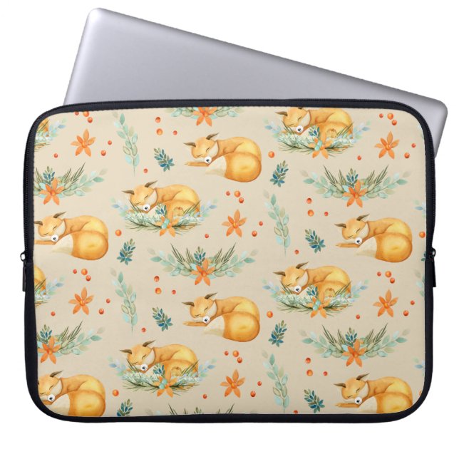 Capa Para Notebook Capinha para Laptop Raposa Adormecida (Frente)