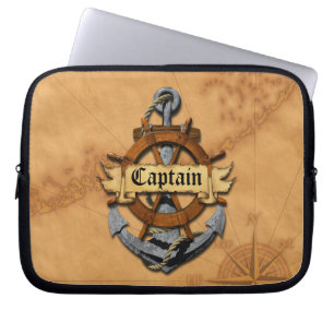 Capa Para Notebook Capitão Âncora e roda