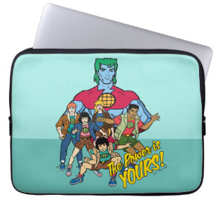 Capa Para Notebook Capitão Planet Group Graphic - O Poder É Seu!