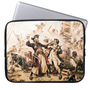 Capa Para Notebook Captura, Pirata Barba Negra, Vingança da Rainha An