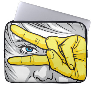 Capa Para Notebook Capturando a beleza através de rostos, mãos e olho